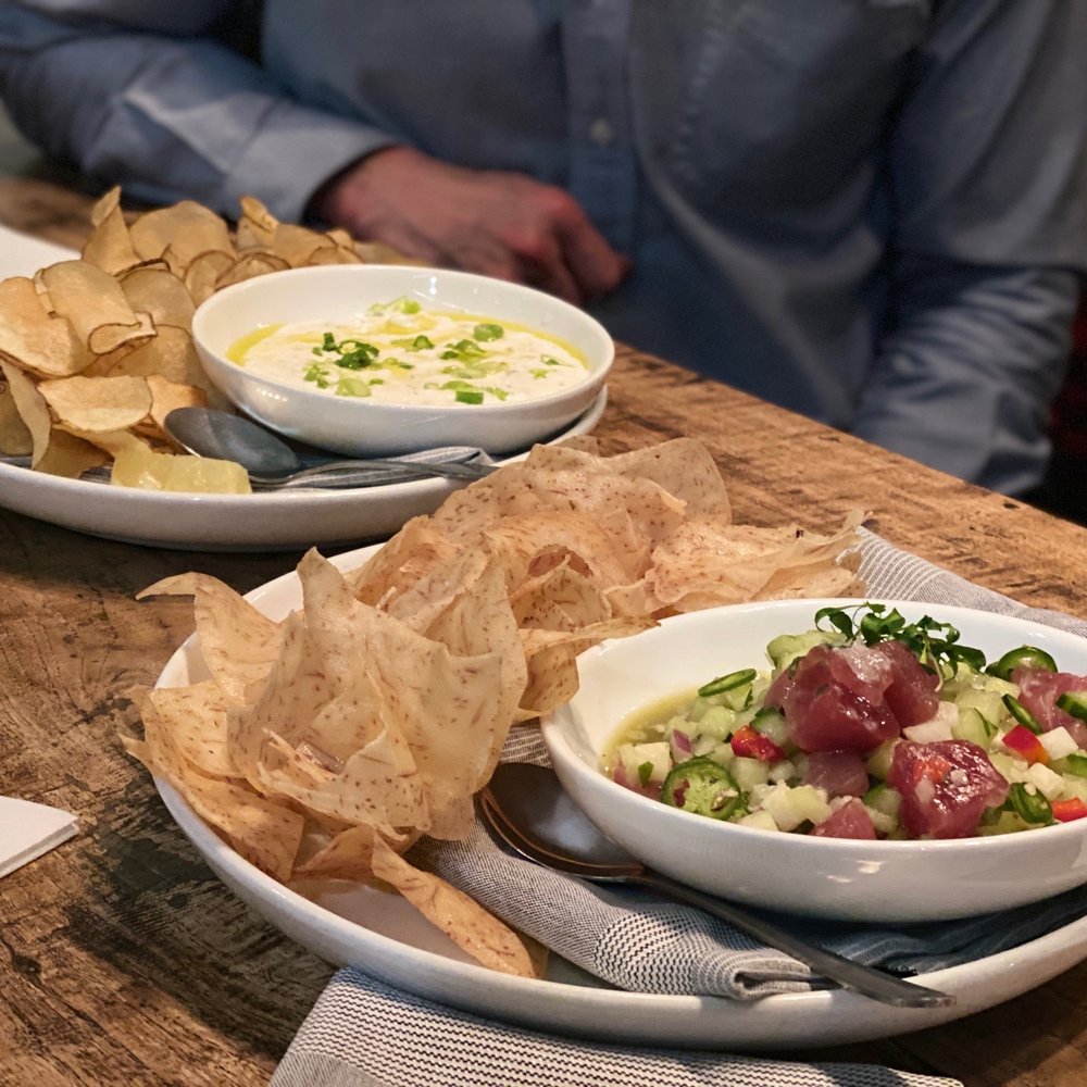 Clam Dip(Back), Ceviche(Front) Clam Dip(Back), Ceviche(Front)