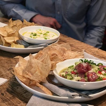 Under Current - Clam Dip(Back), Ceviche(Front) - Cocktail Bars Near Me - Salt Lake City, Utah Under Current - Clam Dip(Back), Ceviche(Front) - Cocktail Bars Near Me - Salt Lake City, Utah