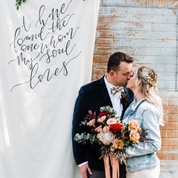 Amanda Reid Designs - Oversized Photo Backdrop Wedding Canvas Banner Quote Sign