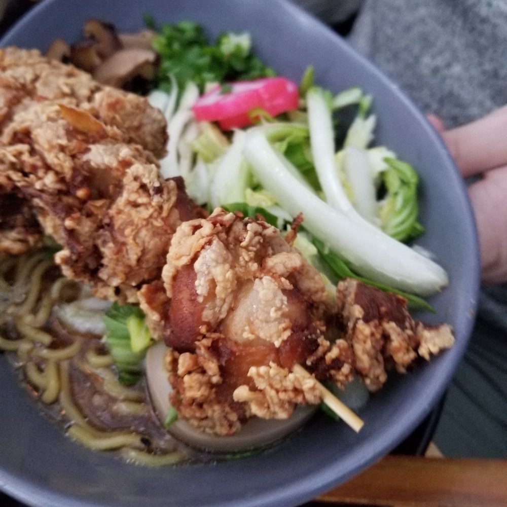 Ama - Fried chicken ramen - Cocktail Bars Near Me - Hanalei, Hawaii