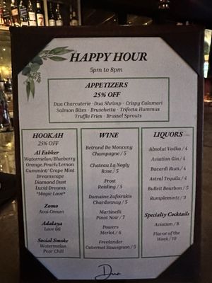 Menu photo 5 Dua Restaurant & Lounge Jacksonville, FL