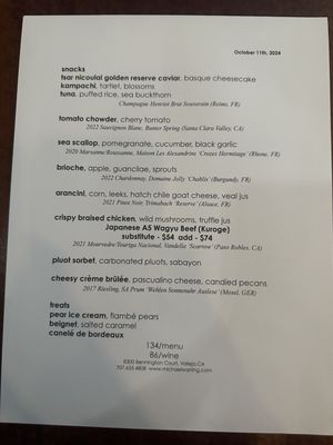 Menu photo 6 Michael Warring Vallejo, CA