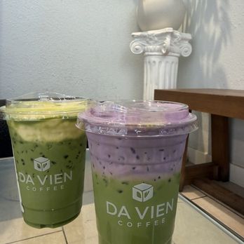 Da Vien Coffee - Banana Matcha & Ube Matcha - Desserts Near Me - Westminster, California Da Vien Coffee - Banana Matcha & Ube Matcha - Desserts Near Me - Westminster, California
