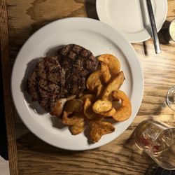 Ribeye and fries
