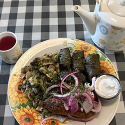 Smak Deli Cafe - Dolma Rolls, Lula Kabob, mushroom salad