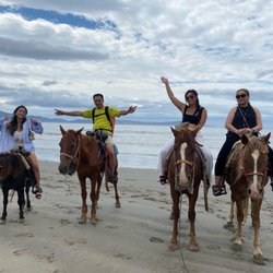Playa Hermosa - Horse Back riding with my Bro in Law & Nieces...