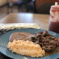 My first visit-asked and waitress recommended the Beef "Guisada Plate"