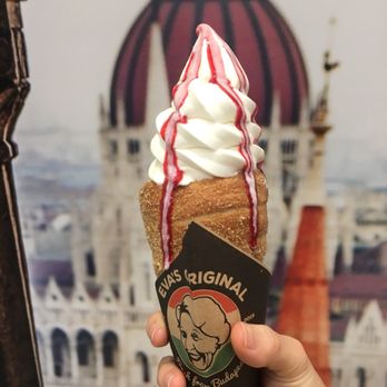 Eva's Original Chimneys - White chocolate raspberry cream cheese- sooo good. - Desserts Near Me - Mississauga, Ontario