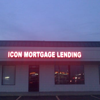 Icon Mortgage - Icon Mortgage Lending with the Sign Lit up. - Mortgage Lenders Near Me - Flint, Michigan Icon Mortgage - Icon Mortgage Lending with the Sign Lit up. - Mortgage Lenders Near Me - Flint, Michigan