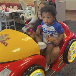 My grandkids on one of the rides