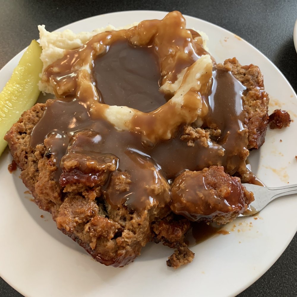 Meatloaf Special with an added pickle.