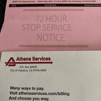 Athens Services - My welcome package from Athens Services. - Junk Removal & Hauling Near Me - La Puente, California
