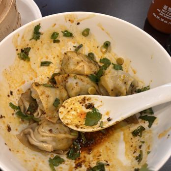 Dumpling Artisan - Wontons in chili oil - Noodles Near Me - Rancho Cucamonga, California Dumpling Artisan - Wontons in chili oil - Noodles Near Me - Rancho Cucamonga, California
