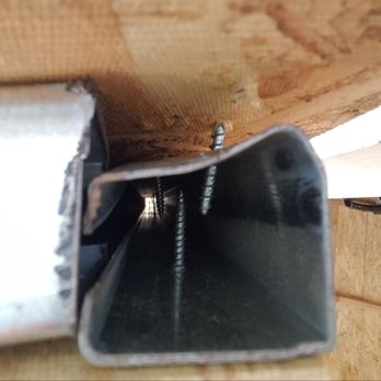 Tuff Shed Anaheim - Prefabricated door damaged support post. Straight from their factory like this. - General Contractors Near Me - Anaheim, California Tuff Shed Anaheim - Prefabricated door damaged support post. Straight from their factory like this. - General Contractors Near Me - Anaheim, California