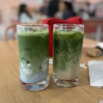 Re Bakesic - Earth day matcha latte (limited) and earl grey matcha latte - Bakeries Near Me - Alhambra, California