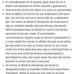 Pet policy says nothing about being charged $20 if my dog goes on the bed. Pet policy says nothing about being charged $20 if my dog goes on the bed.
