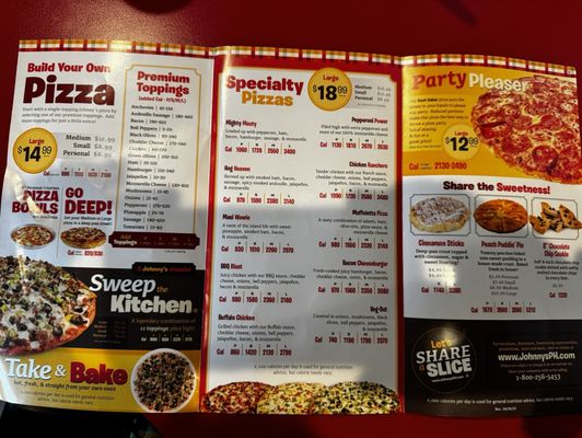 Menu photo 1 Johnny's Pizza House Gonzales, LA Menu photo 1 Johnny's Pizza House Gonzales, LA