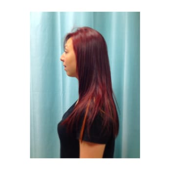 T & M Hair Studio - Red red wine and copper peekaboo - Hair Stylists Near Me - Upland, California T & M Hair Studio - Red red wine and copper peekaboo - Hair Stylists Near Me - Upland, California
