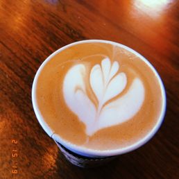 Latte with beans that were prepared the previous day! So good Latte with beans that were prepared the previous day! So good