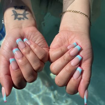 Acryliq Nails - Gel x set and design by Christine. - Nail Salons Near Me - Canoga Park, California