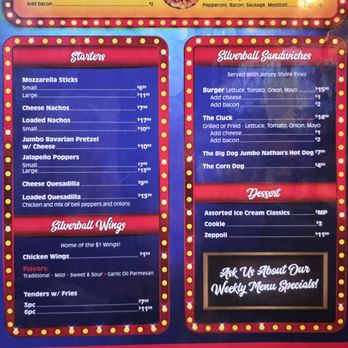 Silverball Retro Arcade - Delray Beach - Food menu - Arcades Near Me - Delray Beach, Florida