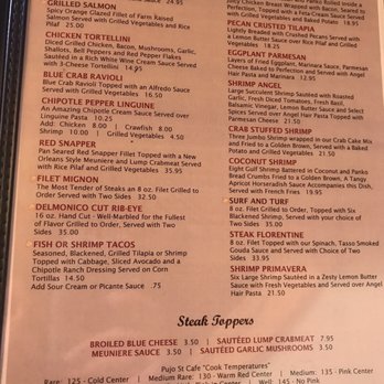 Pujo St Cafe - Menu - Cafes Near Me - Lake Charles, Louisiana Pujo St Cafe - Menu - Cafes Near Me - Lake Charles, Louisiana