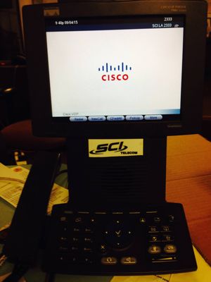 Photo of 3Packet.com - Anaheim, CA, US. Cisco video phone - My partner in crime - SCI TELECOM @ scila.com 626-331-8861 for cabling, security cameras, and Nortel PBX services.