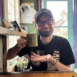 Enjoying a mug of medium roast