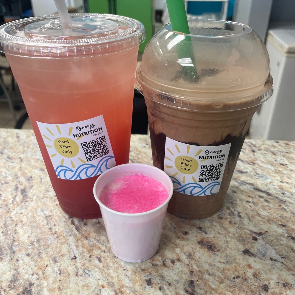 Synergy Nutrition - Strawberry coconut tea & sugar cookie fat burner & cookies & cream mocha shake - Juice Bars & Smoothies Near Me - Charleston, South Carolina