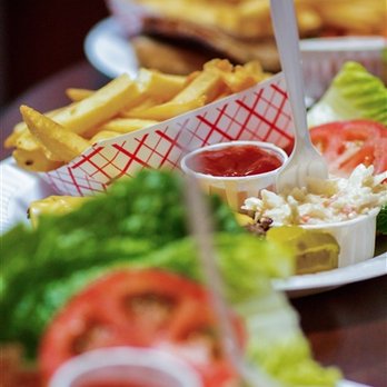 Myrtle Beach Bowl - a plate of fries and a sandwich - Pizza Near Me - Myrtle Beach, South Carolina