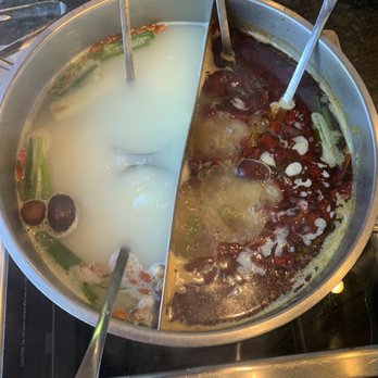 Happy Lamb Hot Pot - Half and half - Mongolian Near Me - Mountain View, California
