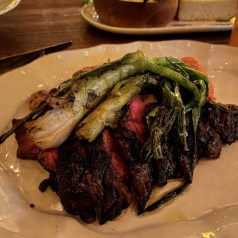 Leuca - Hanger Steak, salsa Rosa and fingerling potatoes- ABSOLUTELY DELICIOUS! - Italian Near Me - Brooklyn, New York