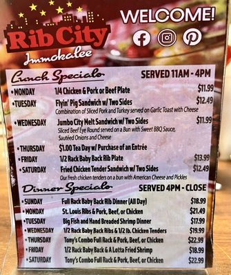 Menu photo 3 Rib City Immokalee, FL Menu photo 3 Rib City Immokalee, FL
