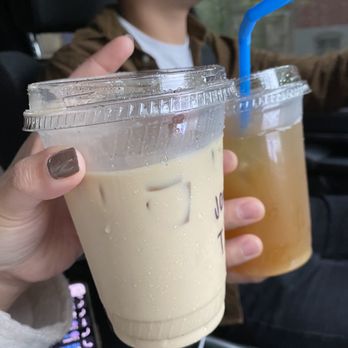 Hiraya Cafe  - Turon iced latte and Calamansi Passionfruit to go - Filipino Near Me - Washington, DC, District of Columbia
