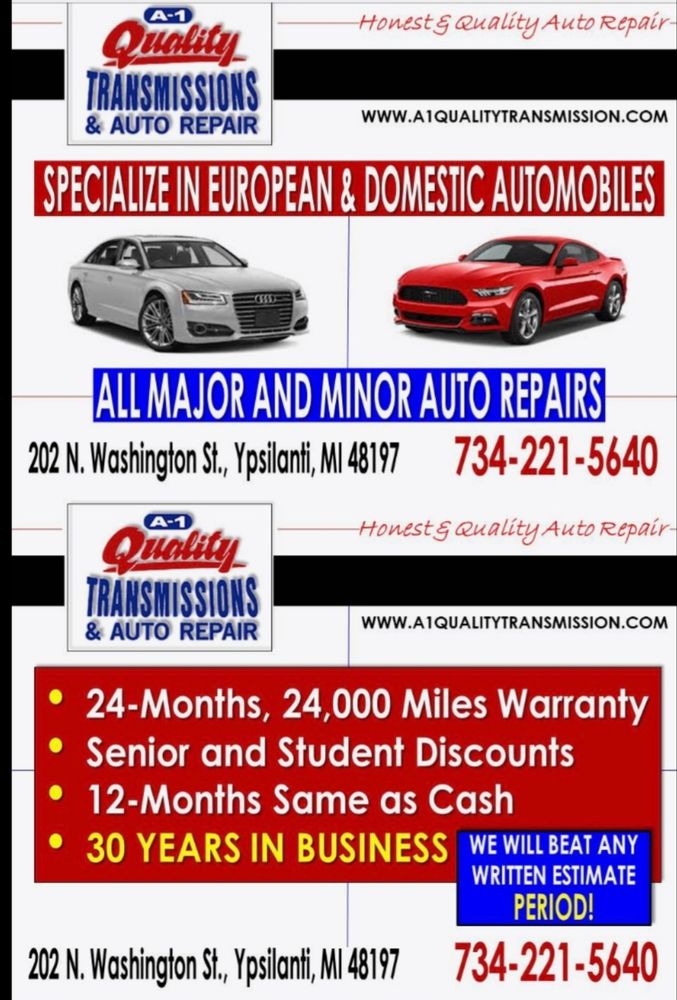 A1 QUALITY AUTO REPAIR & TRANSMISSION Updated August 2024 202 N