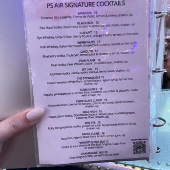 PS Air - Cocktail menu - Cocktail Bars Near Me - Palm Springs, California PS Air - Cocktail menu - Cocktail Bars Near Me - Palm Springs, California
