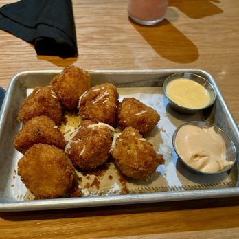 BJ's Restaurant & Brewhouse - Fried Couscous Mac & Cheese Balls - New American Near Me - Laurel, Maryland