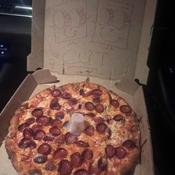 Pontillo's Pizza - cup & car pep pizza