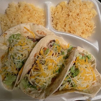 Tacos Mexico - Combo 2 - three tacos and double rice - Mexican Near Me - Richmond, Virginia
