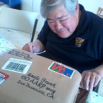 Liana's Cake Kitchen - Uncle admiring his cake and thinking it can't be edible. lol - Desserts Near Me