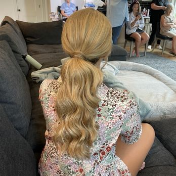 Black Tie Bridal Co. - Low pony - Hair Stylists Near Me Black Tie Bridal Co. - Low pony - Hair Stylists Near Me