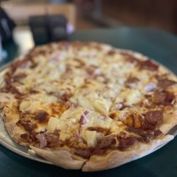 Cayannes' Cafe & Gifts - Pizza! Sauerkraut and pineapple.  Don't knock it till you have it!