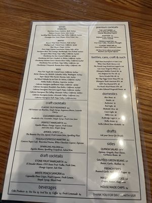 Menu photo 2 Two Rivers Restaurant Powell, OH