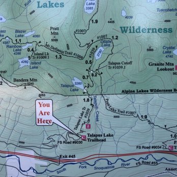 Talapus and Olallie Lakes - Map - Hiking Near Me - North Bend, Washington Talapus and Olallie Lakes - Map - Hiking Near Me - North Bend, Washington
