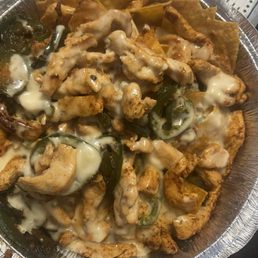 Loaded nachos with chicken Loaded nachos with chicken