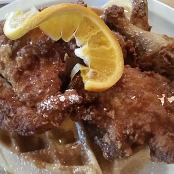 Brownstone Pancake Factory - The most amazing chicken and waffles on this planet. This is hands down the best I have ever had and I've had plenty! - Breakfast & Brunch Near Me - Edgewater, New Jersey