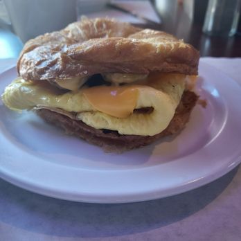 Zebra Club - Egg, sausage, croissant, cheese breakfast sandwich $7.50. Such a great deal and pretty tasty! - Dive Bars Near Me - Sacramento, California Zebra Club - Egg, sausage, croissant, cheese breakfast sandwich $7.50. Such a great deal and pretty tasty! - Dive Bars Near Me - Sacramento, California