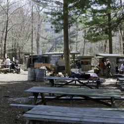 Friendly Fire Paintball - The staging area for all players, including concessions, picnic tables, office and equipment area.