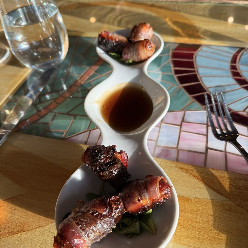 Swing Wine Bar & Cafe - Bacon wrapped dates - New American Near Me - Olympia, Washington Swing Wine Bar & Cafe - Bacon wrapped dates - New American Near Me - Olympia, Washington