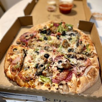 New York Pizza - Cheese bread with combination gourmet topping - Pizza Near Me - Mountain View, California New York Pizza - Cheese bread with combination gourmet topping - Pizza Near Me - Mountain View, California